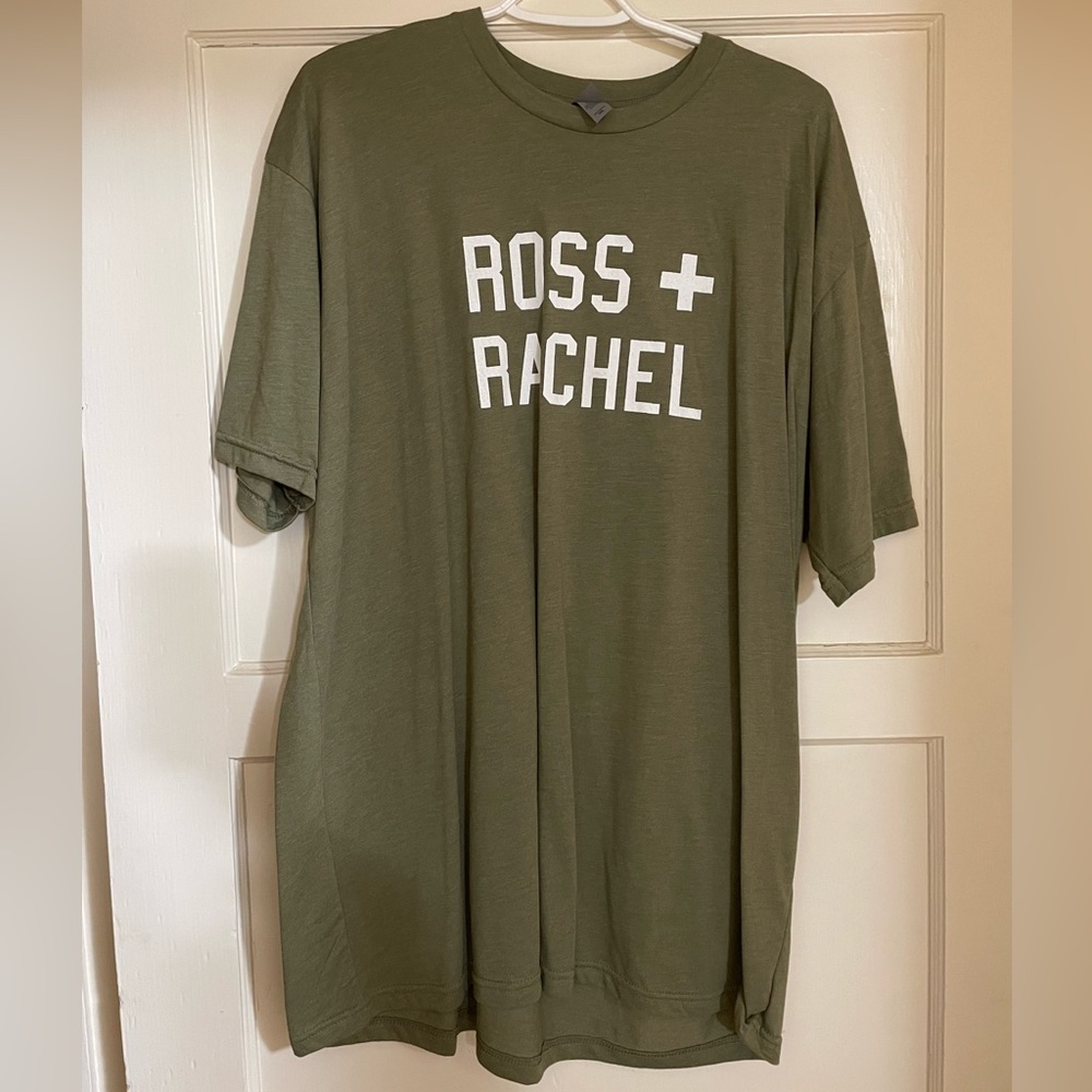 Next Level “Ross and Rachel” Green T-shirt Size 2X